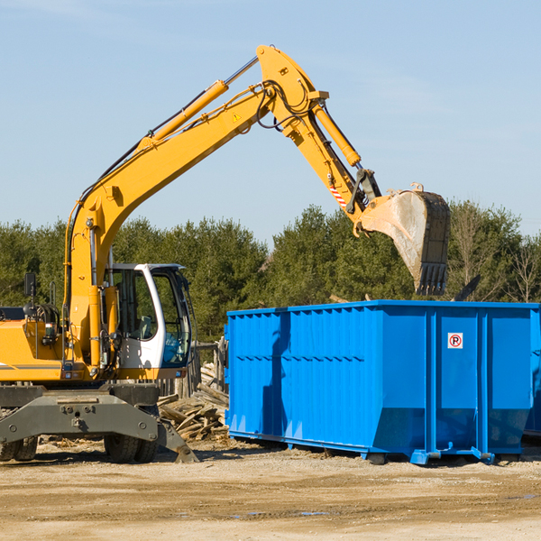 can i choose the location where the residential dumpster will be placed in Wisconsin Dells